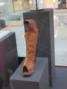 A very old boot.