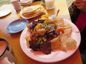Stir-fried horse meat! Delicious!