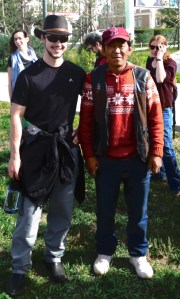 I'm not sure who this man was, but he really wanted a picture with me as our group gathered to carpool to Steppe Riders! As a general rule, if someone wants a photo with me, I make sure to get one with them too!