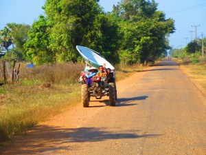 Thankfully I got in last and, from the back of the flatbed, was able to snap some photos of the scenery as we sped along the dry dusty roads.