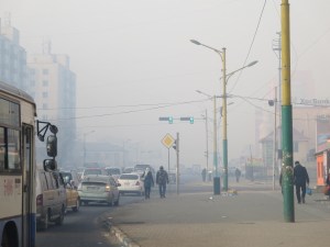 My daily walk! A better-than-average day during peak pollution season here.